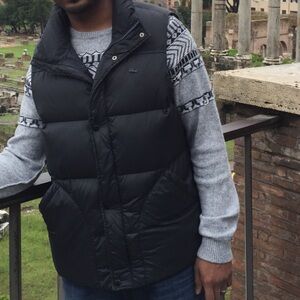 Lacoste Men's Black Puffer Vest